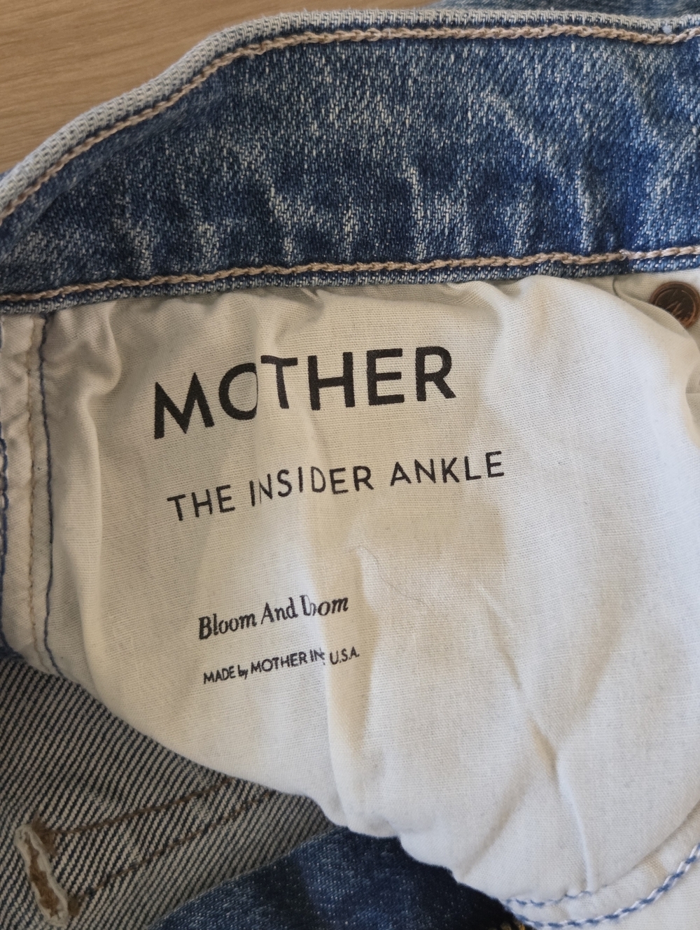 Mother Wmns The Insider Ankle Distressed Jeans 25 Hipster Festival Casual Boho - Picture 6 of 12